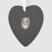 Cute Hond Paint Splash Vector Kunst_1 Ornament (voorkant)