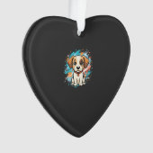 Cute Hond Paint Splash Vector Kunst_1 Ornament (voorkant)