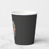 Cute Hond Paint Splash Vector Kunst_1 Papieren Bekers (Links)