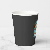 Cute Hond Paint Splash Vector Kunst_1 Papieren Bekers (Rechts)