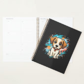 Cute Hond Paint Splash Vector Kunst_1 Planner (Display)