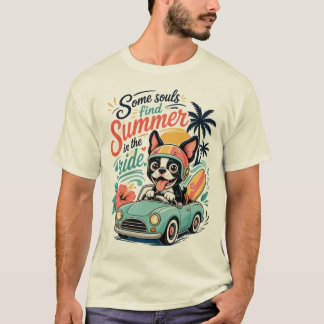Cute Hond Roadtrip Design T-shirt