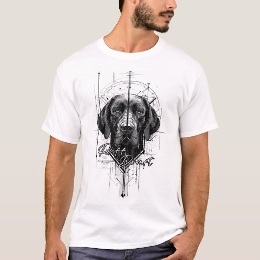 Cute Hond(Ruff Draft) - Grafische T-shirt (Voorkant)