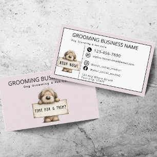 Cute Hond Verzorging & Dierverzorging Leuk Modern Visitekaartje