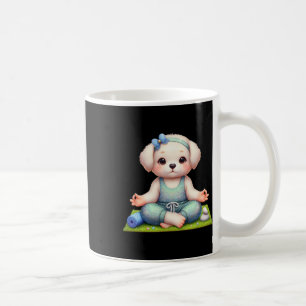 Cute Hond Yoga Met Fancy Outfit, Puppy Liefhebber Koffiemok