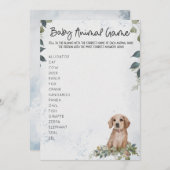 Cute Honden Baby Shower Dieren Spel Kaart (Voorkant / Achterkant)