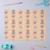Cute honden, botten en harten tissuepapier (Craft)