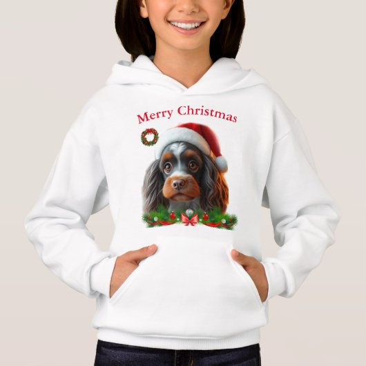 Cute honden Kerst T-shirts (Voorkant)