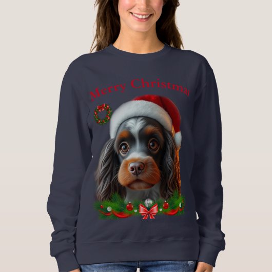 Cute honden Kerst T-shirts (Voorkant)