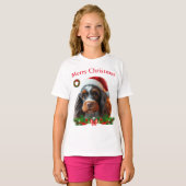 Cute honden Kerst T-shirts (Voorkant volledig)