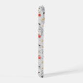 Cute Honden Patroon Design Wit iPhone 15 Case (Rechterkant)