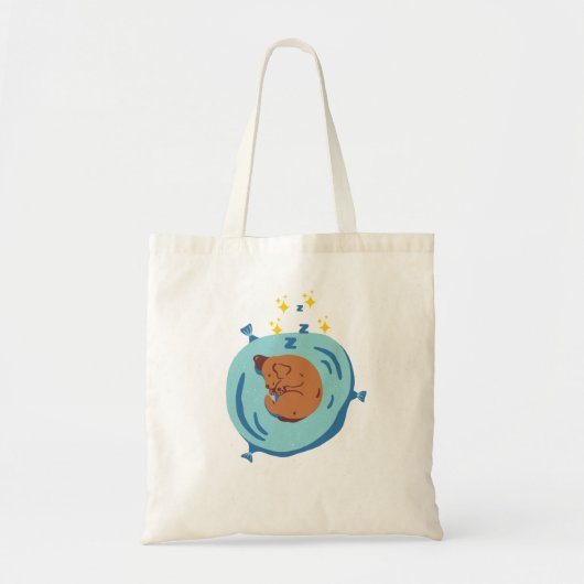 Cute Honden Slaap Tote Tas (Voorkant)