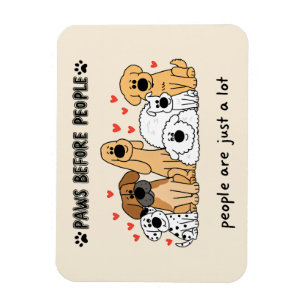 Cute hondenfamiliegroep voor hondenmoeders en huis magneet