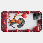 Cute Hondenliefde Valentijnsdag Hond Cadeau Case-Mate iPhone Case (Achterkant (horizontaal))