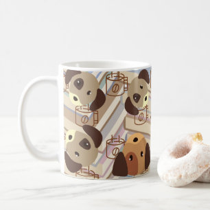 Cute Hondenliefhebber Book Lover Koffiemok