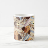 Cute Hondenliefhebber Book Lover Koffiemok (Center)