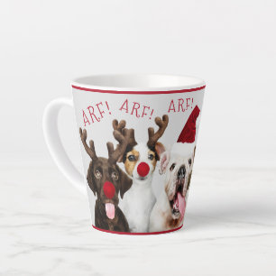 Cute Hondenliefhebber, Grapny, Kerstmis, voeg naam Latte Mok
