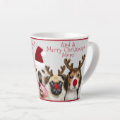 Cute Hondenliefhebber, Grapny, Kerstmis, voeg naam Latte Mok (Rechterhoek)