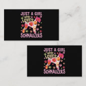 Cute Hondenliefhebber is gewoon een meisje dat van Visitekaartje (Voorkant / Achterkant)