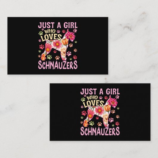 Cute Hondenliefhebber is gewoon een meisje dat van Visitekaartje (Voorkant / Achterkant)