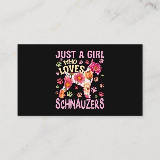 Cute Hondenliefhebber is gewoon een meisje dat van Visitekaartje (Voorkant)