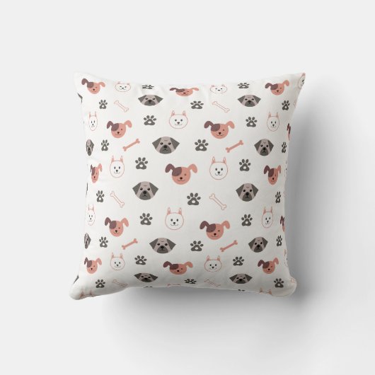 Cute Hondenliefhebber Kussen (Achterkant)