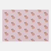 Cute Hondenliefhebber Pink Hearts Valentijnsdag Inpakpapier Vel (Voorkant 3)