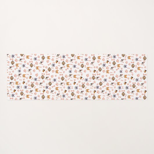 Cute Hondenliefhebber Yogamat (Achterkant (horizontaal))