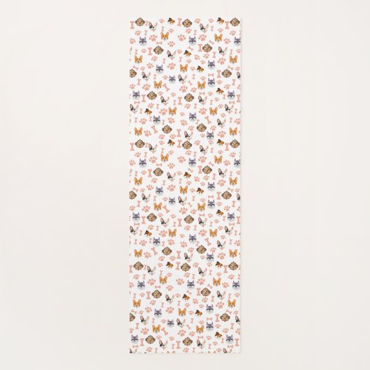 Cute Hondenliefhebber Yogamat (Achterkant)