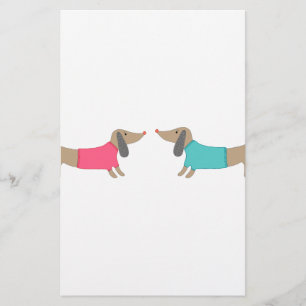 Cute hondenliefhebbers briefpapier