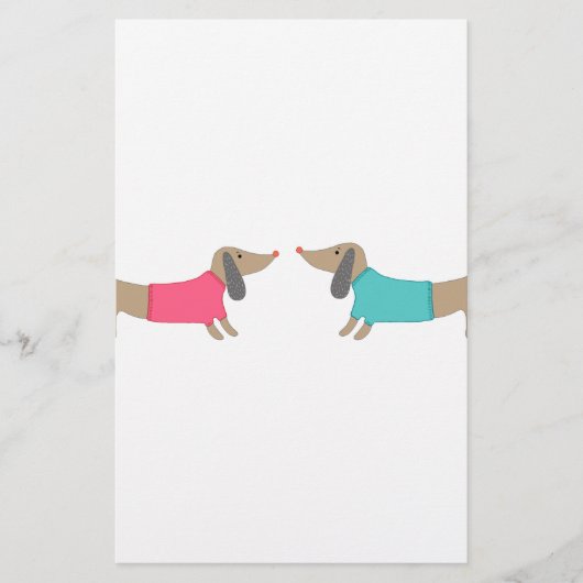 Cute hondenliefhebbers briefpapier (Voorkant)