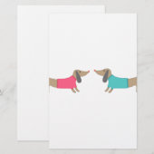 Cute hondenliefhebbers briefpapier (Voorkant / Achterkant)