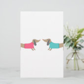 Cute hondenliefhebbers briefpapier (Staand voorkant)