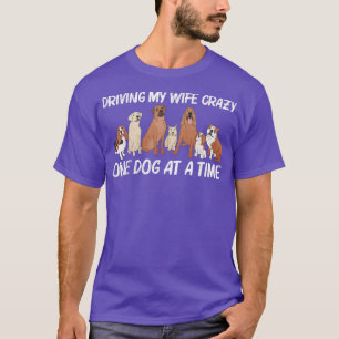 Cute hondenontwerp voor mannen vader hond puppy di t-shirt
