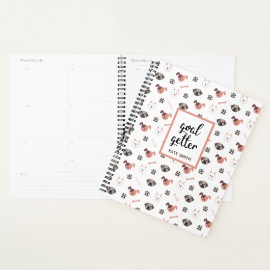 Cute Hondenras Planner (Display)