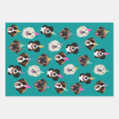 Cute Hondenrassen Birthday Inpakpapier Vel (Voorkant 3)