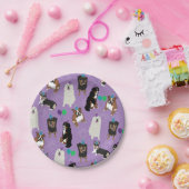 Cute Hondenrassen Birthday Papieren Bordje (Feest)