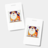 Cute Hondje Badge (Voor- en achterkant)