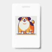 Cute Hondje Badge (Achterkant)