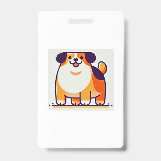 Cute Hondje Badge (Voorzijde)