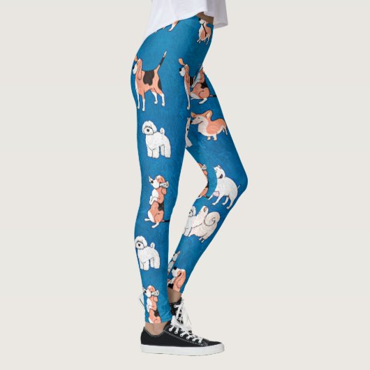 Cute-hondpatroon Leggings (Rechts)