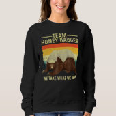 Cute Honey Badger For Men Women Ratel Honey Badger Trui (Voorkant)