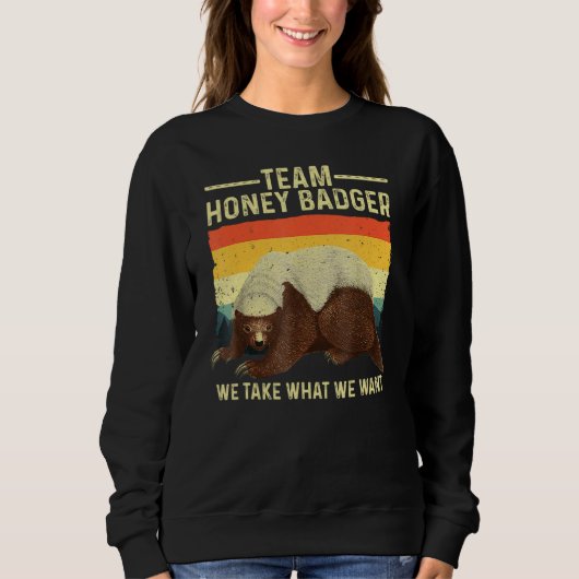 Cute Honey Badger For Men Women Ratel Honey Badger Trui (Voorkant)