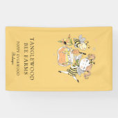 Cute Honey Bee Apiary Beekeeper Honey Products  Spandoek (Horizontaal)