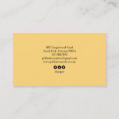 Cute Honey Bee Apiary Beekeeper Honey Products  Visitekaartje (Achterkant)