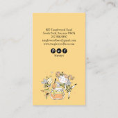 Cute Honey Bee Apiary Beekeeper Honey Products Visitekaartje (Achterkant)