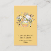 Cute Honey Bee Apiary Beekeeper Honey Products Visitekaartje (Voorkant)