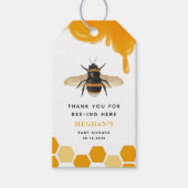 Cute Honey Bee Baby shower Cadeaulabel (Voorkant)