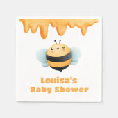 Cute Honey Bee Baby shower Servet (Voorkant)