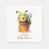 Cute Honey Bee Baby shower Servet (Voorkant)
